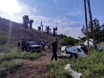 فوت سه نفر در پی سقوط یک دستگاه خودروی ال۹۰ در رودبار