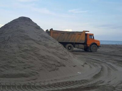 کشف ۱۷ تن شن و ماسه غیرمجاز در رشت