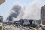 مجتمع بزرگ تجاری در منطقه آزاد انزلی دچار حریق شد