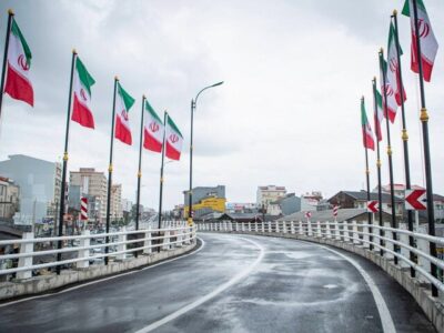 پل روگذر آیت الله رودباری رشت به بهره‌برداری رسید