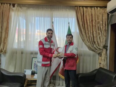 ملی پوش گیلانی به جمع امدادگران داوطلب هلال احمر گیلان پیوست